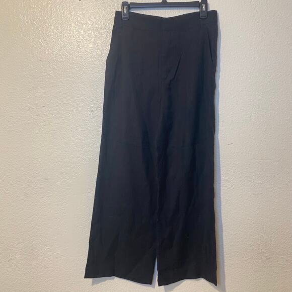 Zara Classic Black Wide Leg Trouser Dress Pants Size XS - Picture 7 of 7